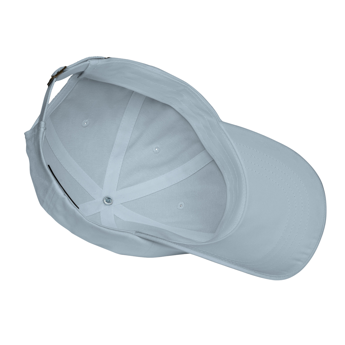 White baseball cap on a white background