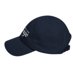 Green cap with a logo on a white background