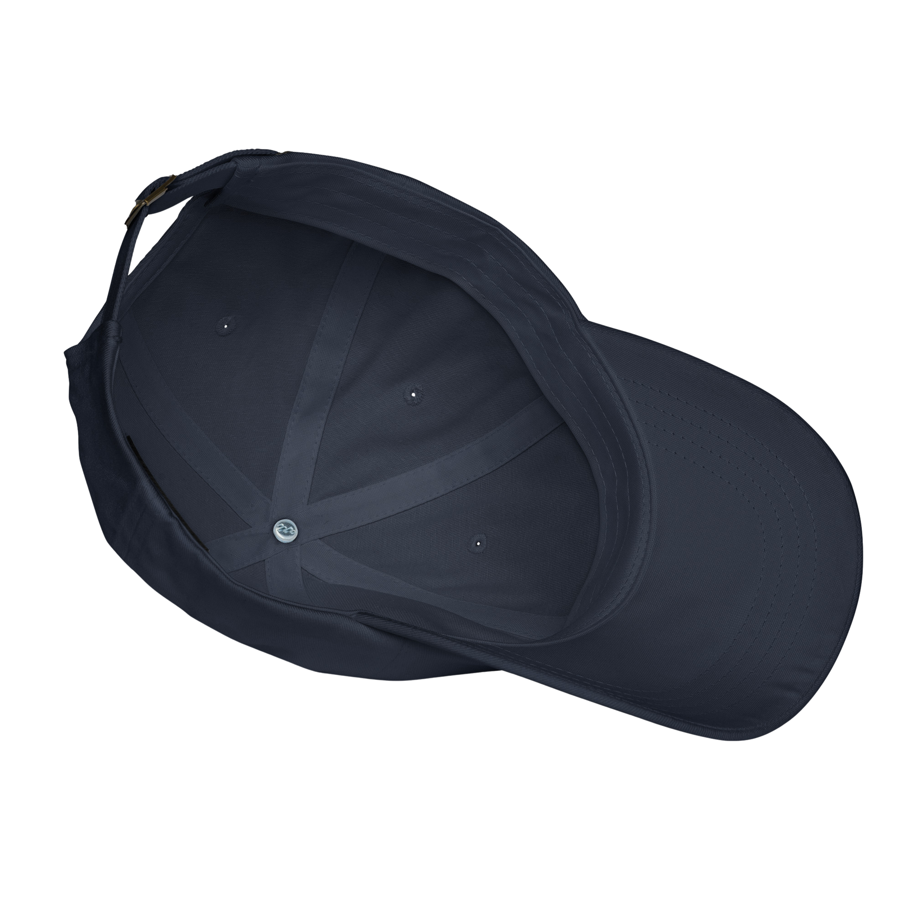 Black baseball cap on a white background